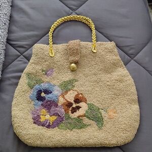 Punch Needle Large Handmade Bag